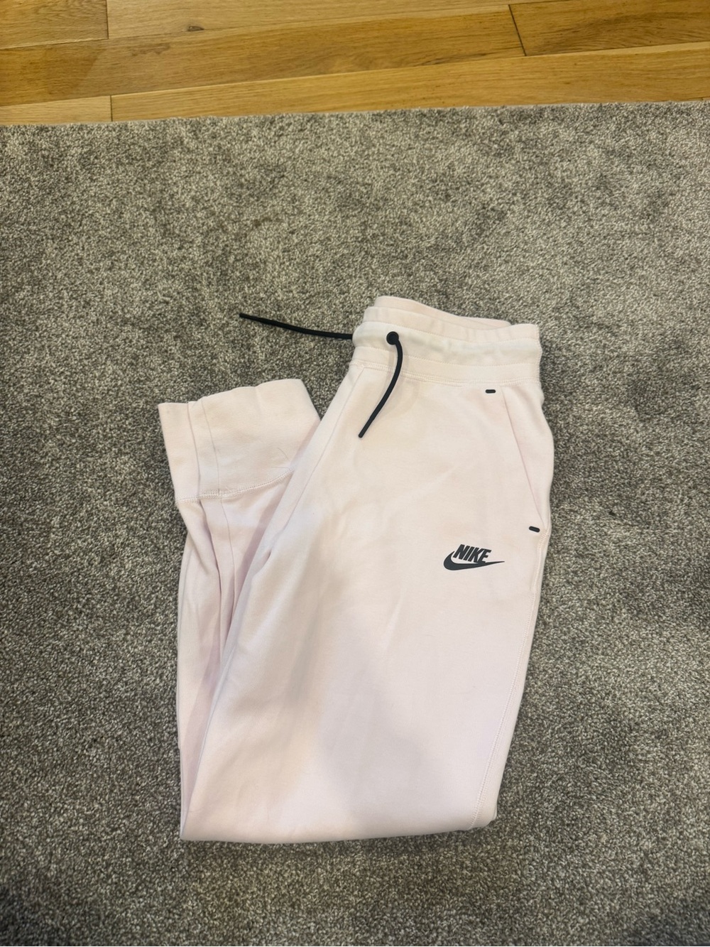 Nike Kids Pink Fleece Jogger Bottoms - Size Large
